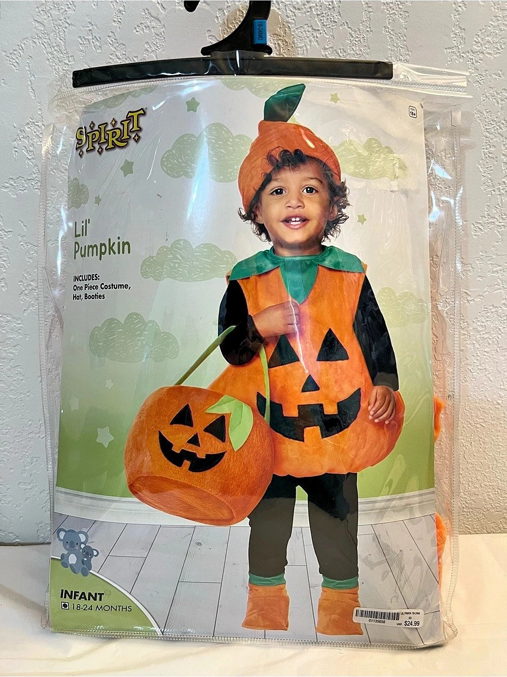 Spirit Halloween Lil' Pumpkin Infant Pumpkin Halloween Costume 18-24M